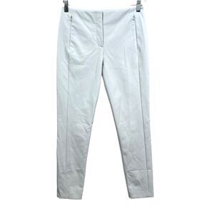 T‎ Alexander Wang Women Pants Slim Leg Mid Rise Zip Pockets Light Blue Sz 4